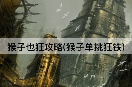 猴子也狂攻略(猴子单挑狂铁)