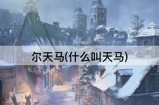 尔天马(什么叫天马)