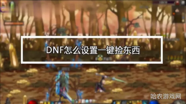 dnf一键移动物品怎么设置(dnf无限一键拾取教程)