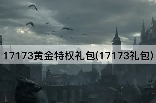 17173黄金特权礼包(17173礼包)