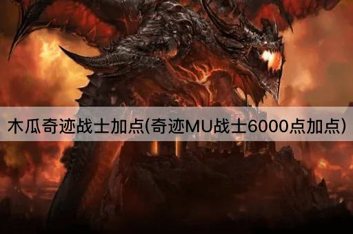 木瓜奇迹战士加点(奇迹MU战士6000点加点)