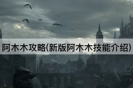 阿木木攻略：全新技能详解