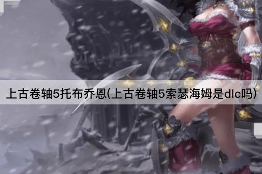 上古卷轴5托布乔恩(上古卷轴5索瑟海姆是dlc吗)