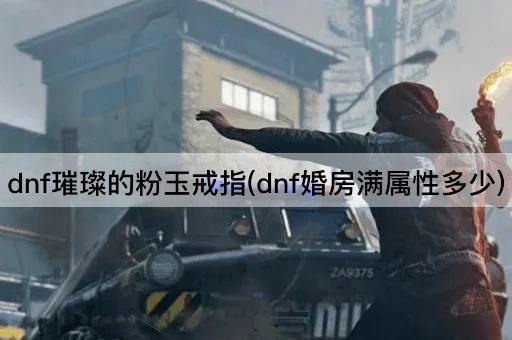 dnf璀璨的粉玉戒指(dnf婚房满属性多少)