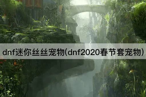 dnf迷你丝丝宠物(dnf2020春节套宠物)